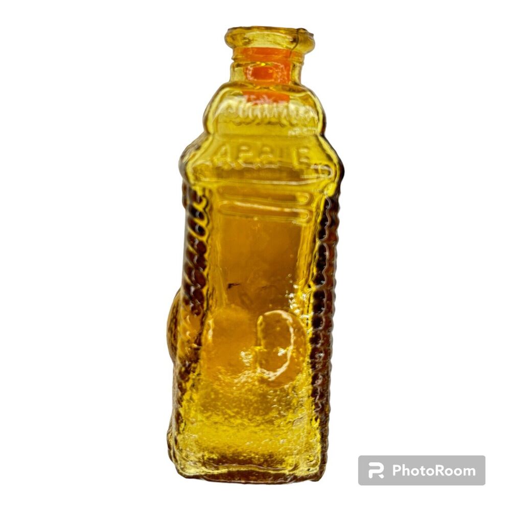 Miniature Wheaton AMBER Phila. Berrings Apple Bitters Bottle